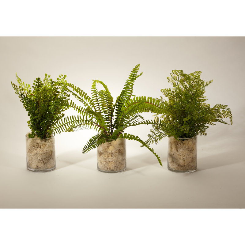 Ensemble de 3 plantes artificielles en pot