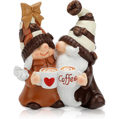 Coffee Gnome Coffee Bar Decoration Accessories Spring Summer Gnome Statue Gnome Decoration Gifts Fall Gnome Decoration Interior Home Decoration