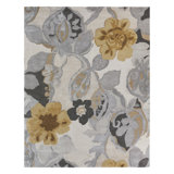 Floral Area Rug in Multicolor