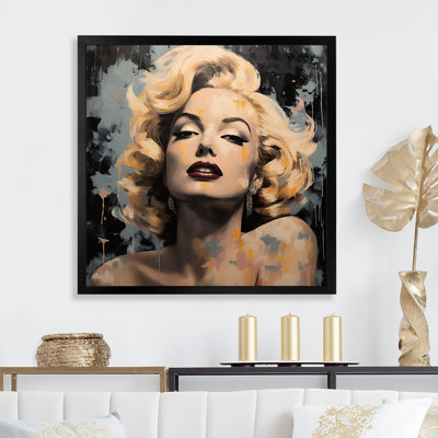 Iconic Celebrity Portrait Elegance - art mural Pop