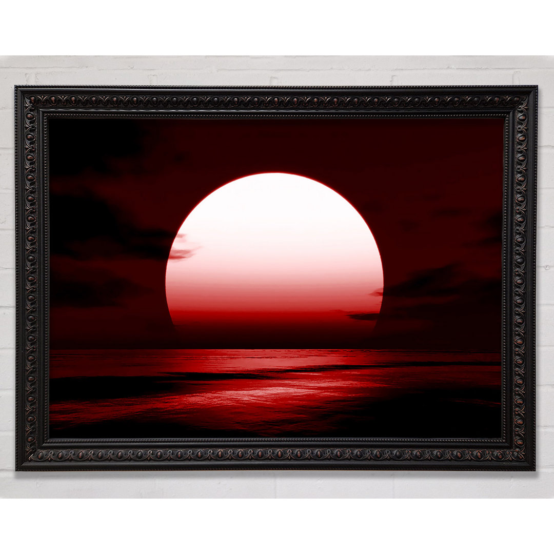 Gerahmtes Leinwandbild Red Sun Glory