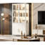 Vitrine de 76,75 po de hauteur avec portes en verre et lumières DEL-641823059