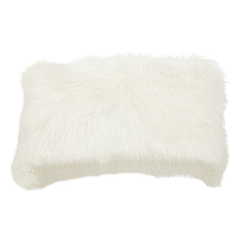 Adebare Rectangular Lumbar Cushion, Cream