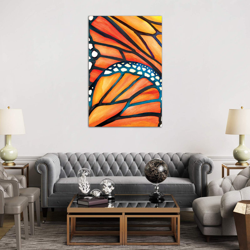 Abstract Butterfly - Wrapped Canvas Print, 66.04 cm H x 45.72 cm W x 3.175 cm D
