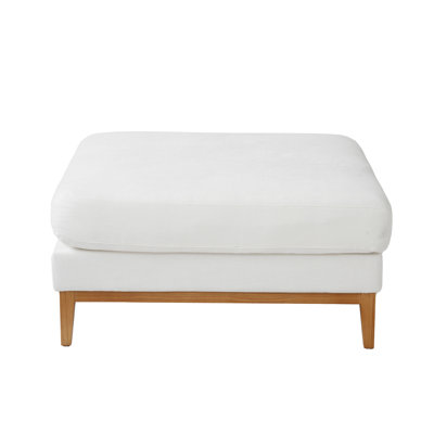 Upholstered Modular Sectional Slipcovered Ottoman
