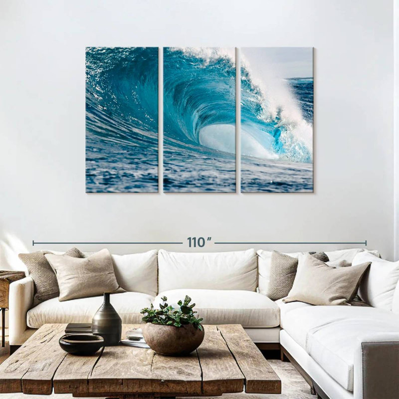 Gillard Powerful Blue Wave, 48" H x 74" W