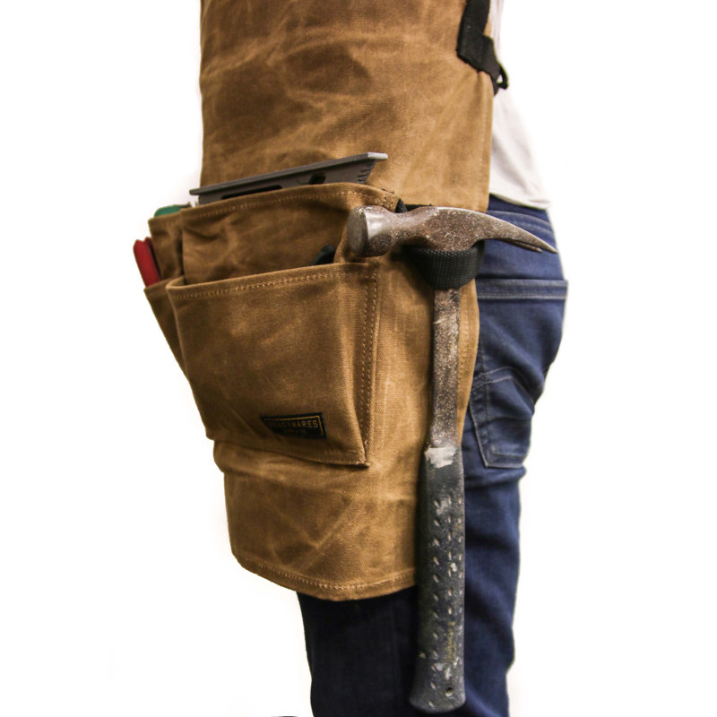 Solid Color Cotton Bib Apron