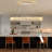 Modern Dimmable Crystal Led Long Chandelier-241973980