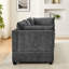 Canapé modulaire à 4 places avec 2 repose-pieds en chenille Comfy Cloud-658155880