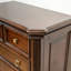 Armoire d'appoint en bois massif brun noisette