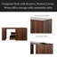 Computer Desk With Drawers, Modern Corner Home Office Storage With Extendable Table, Study Writing Desk Workstation For Home,Office