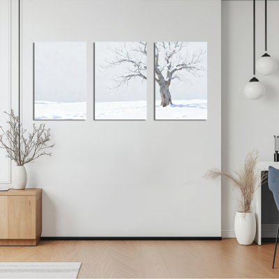 Impression sur toile tendue sur toile, ensemble de 3