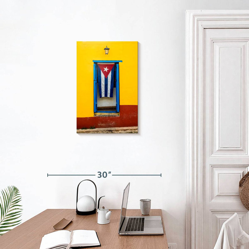 Lilie Hanging Cuban Flag, 24" H x 16" W