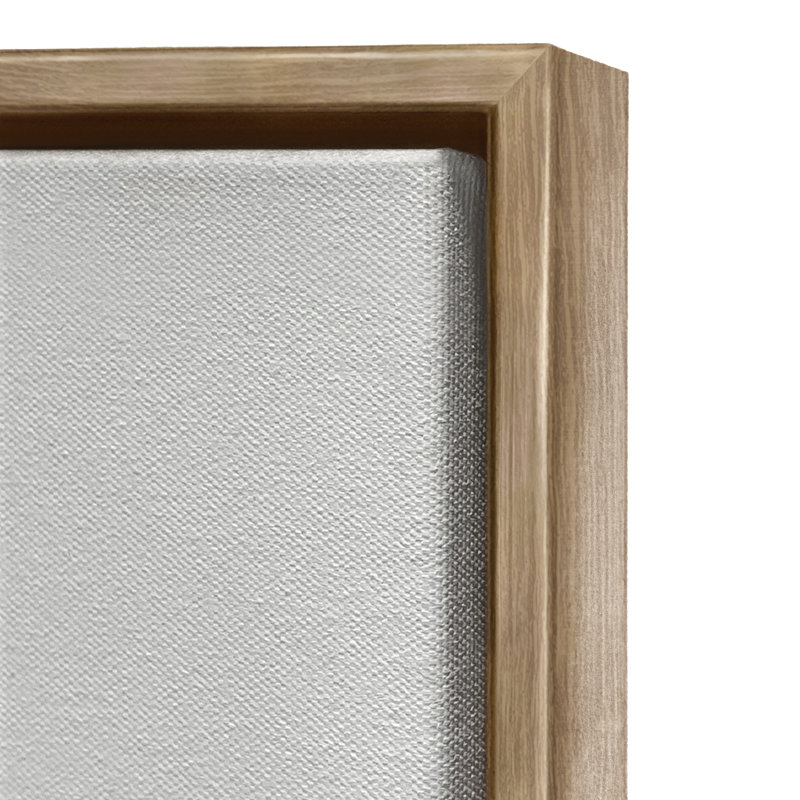 "Swirled Iced Coffee" par RB sur toile, Cadre flottant orme Montalcino, H 31 po x l 25 po