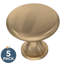 Poignée d'armoire antimicrobienne 1,125 po Mushroom-62586187
