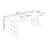 Black Rectangle Height-adjustable with 2 Drawers Standing Desk-235280191