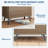Fluted Storage Cabinet, Sideboard Buffet Cabinet with Storage & Adjustable Shelves for Living Room, Kitchen, Entryway-1065621168