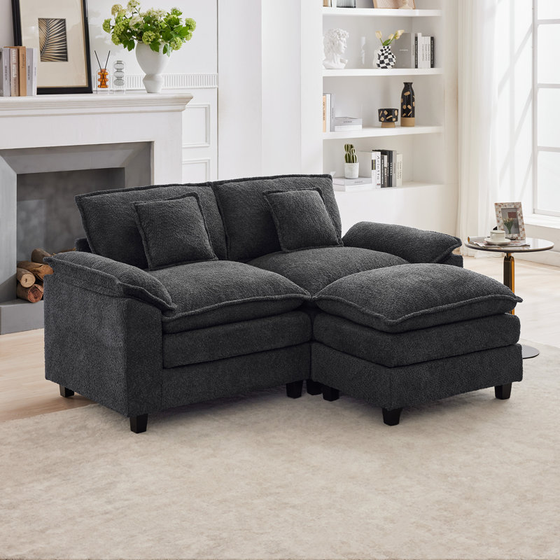 Modern Style 69.4" Modular Sofa, Gray