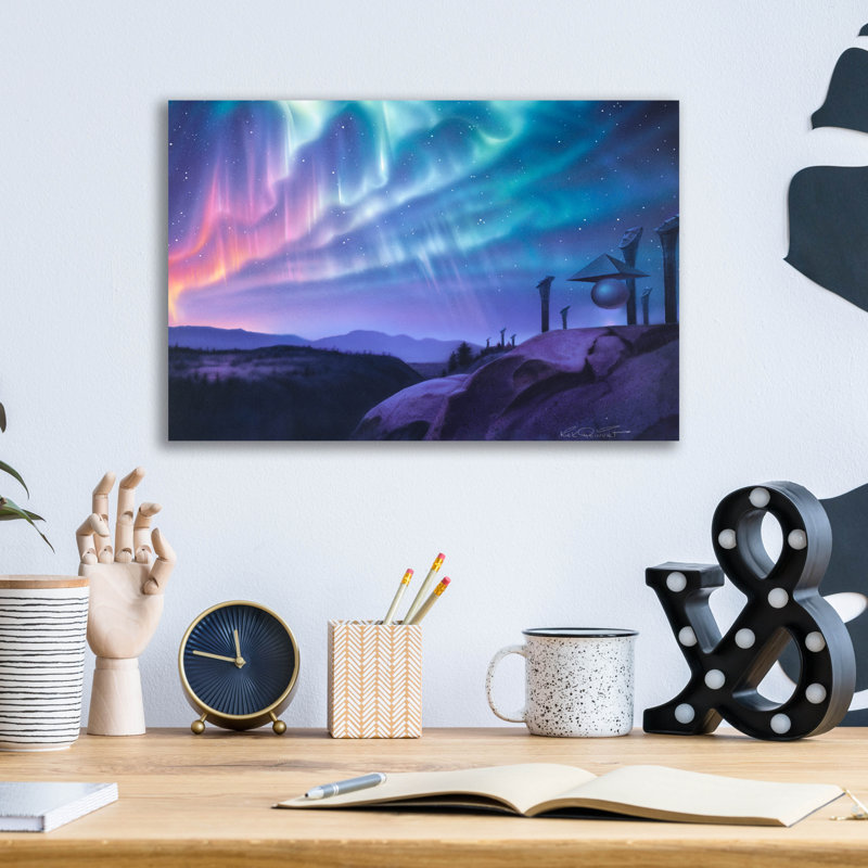 " Skywatchers " by Kirk Reinert, 12" H x 16" W x 0.13" D
