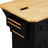 56 Inch Kitchen Island With Rubber Wood Veneer Drop Leaf(No Include Stool)-1487678288