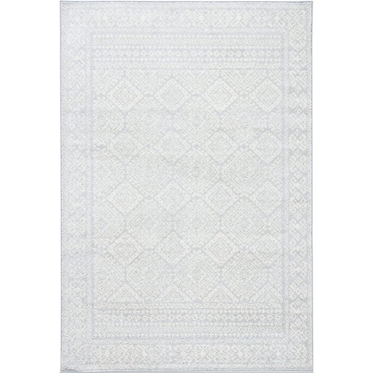 Lorenco Power Loom LightGray/Ivory Rug