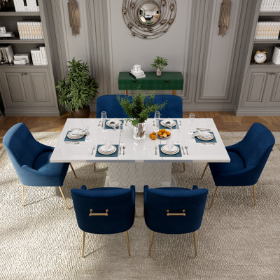 Table de salle à manger extensible pour 6 personnes Magallanes