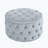 Koehn 29.5" Wide Tufted Round Cocktail Ottoman Plush Comfort Versatile Design Durable Build Stylish Aesthetics-1584269138