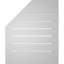 Half Octagon Top Right Surface Mount Signature Urethane Functional Gable Vent, Primed Tan-112676639
