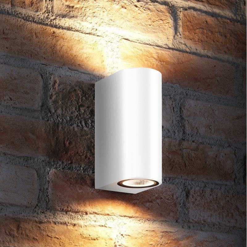 Fuselier 2 - Bulb 15.2cm H Outdoor Flush Mount, White