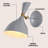 Bloomsdale 1 - Light White/Brass Gold Wallchiere-876110408