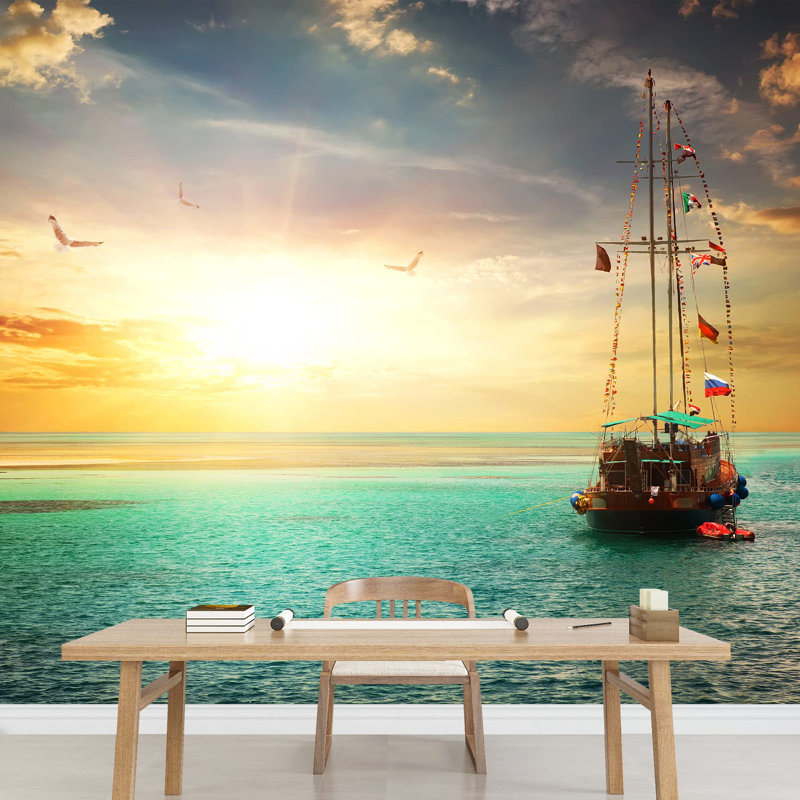 Coastal Beachy Border, 100" L x 144" W
