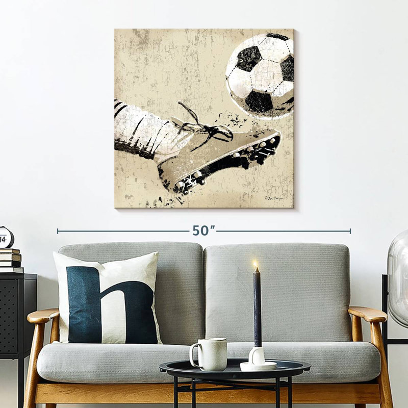 Frappe de football rétro Sirci, H 30 po x l 30 po