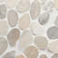 Nature Round Lovina Pebble Mosaic Tile-1011631154