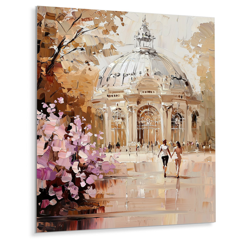 Retiro Parks Crystal Palace II - Madrid Metal Wall Decor, Industrial Metal Print, 40" H x 30" W