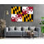«Maryland State Flag», impression sur toile tendue-1987803693