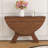 Folding Dining Table for Small Spaces, Space-Saving MDF Table with Durable Walnut Veneer for Indoor and Outdoor Use-182326851