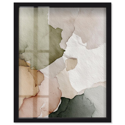Beige Ground Swell II Shadowbox Print Nature Decor by Art Remedy