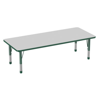 Rectangle T-Mold Adjustable Height Activity Table