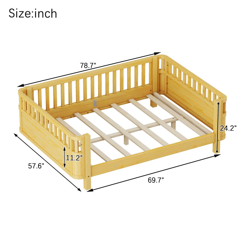 Lit plateforme Wood