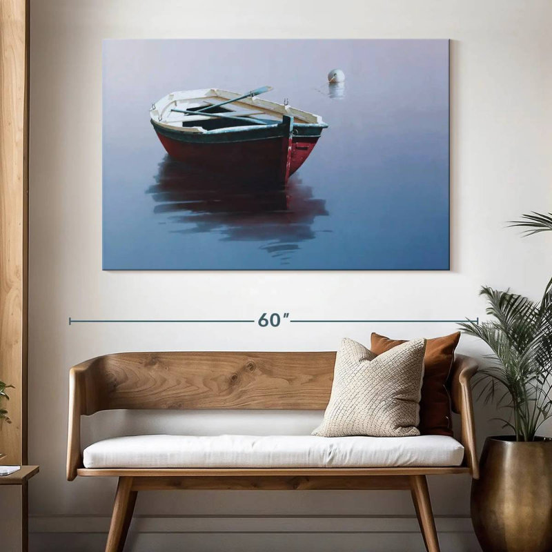 Mehar Lonely Boat III, H 34 po x l 51 po