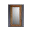 Nature Solid Wood Framed Wall Mounted Accent Mirror