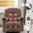 Oversized Massage Swivel Recliner Chair With Lumbar Heating And Multiple Features For Ultimate Comfort And Relaxation, Recliner-2121699174