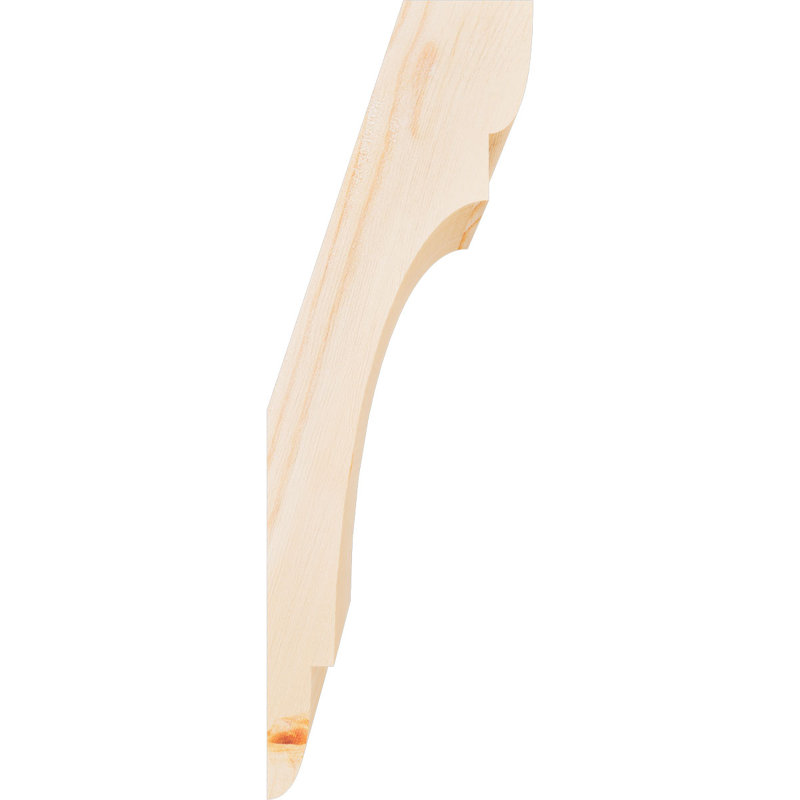Attelle de genou olympique, Sapin de Douglas, Attelle lisse, H 18 po x l 5,5 po x P 6 po