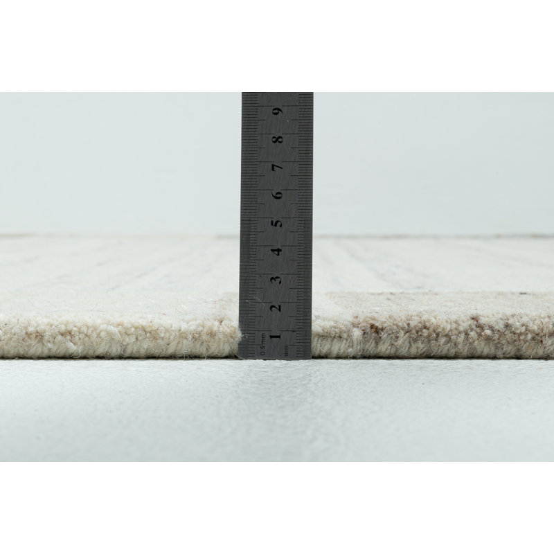 Brocadero Hand Tufted Wool Beige Indoor Rug, Rectangular 190 x 290cm