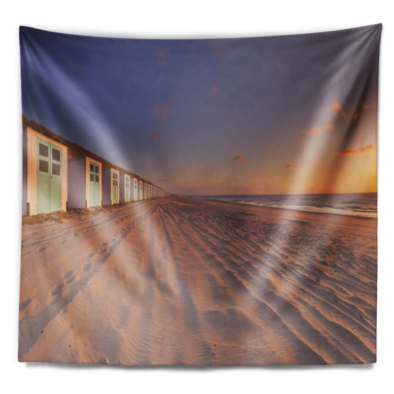 Paysage Laguna Canapé, tapisserie de la Bolivie au coucher du soleil, H 32 po x l 39 po