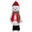 Silhouette de bonhomme de neige skiant