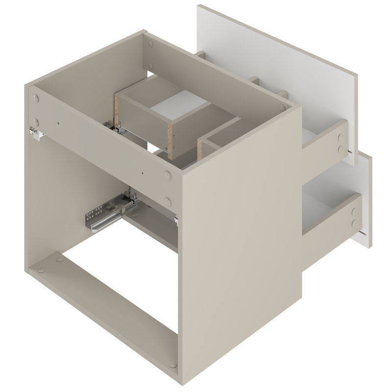 Annalouise Bathroom Storage Furniture Set, Grey