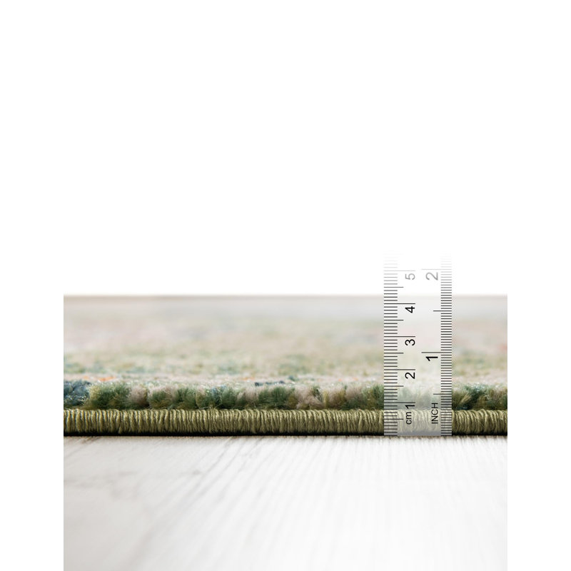 Tasharra Rug, Green, Rectangle 9' x 12'
