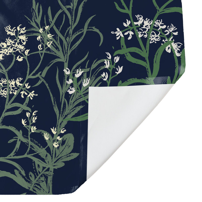  Rideau de douche simple Flowy Vines