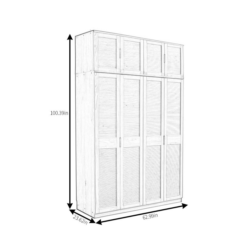 Schermerhorn, H 100,39 po x l 62,99 po x P 23,62 po